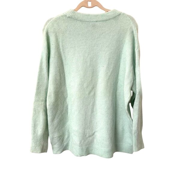 & OTHER STORIES Alpaca Oversized Crewneck Sweater Mint Green X-Small - Picture 4 of 5